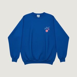 Vintage Salem Sportswear Isiah Thomas Detroit Pistons Sweatshirt Blue L USA Made